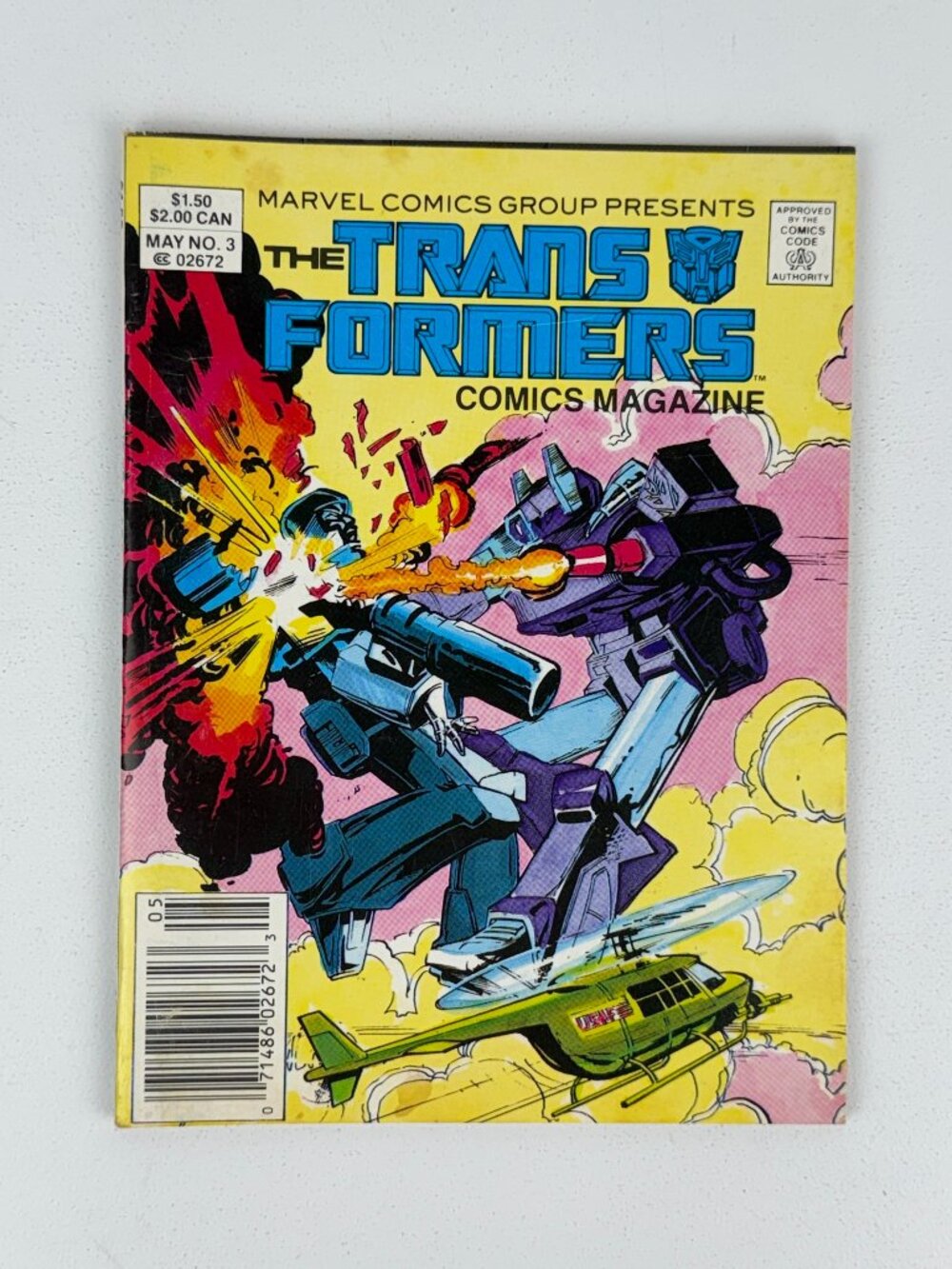 The‎ Transformers Comics Magazine #3 Canadian Price Variant Marvel 1987